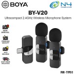 BOYA BY-V20 2.0 2.4GHz Wireless Microphone(1+2 for Type-C) for Type C Device's