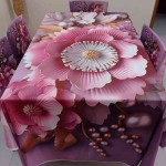 China Premium 3D Print Table Cloth Set