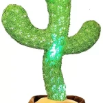 HelloKimi Singing Dancing Cactus Plush Toy for Kids Rechargeable